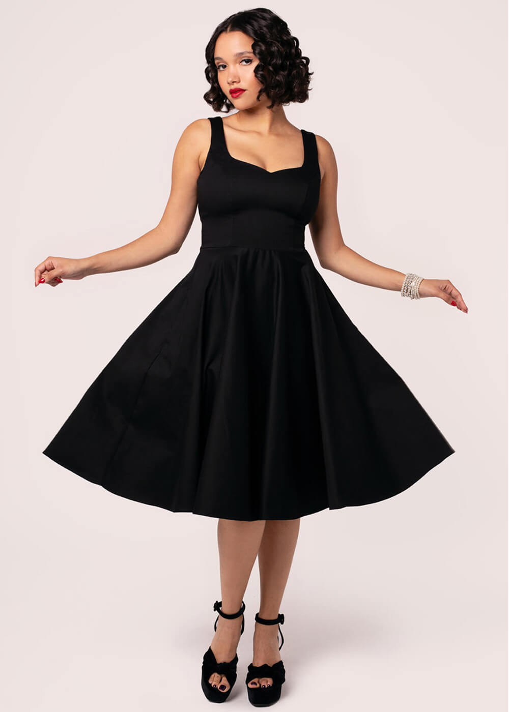 Hell Bunny Heidi 50's Swing Dress Black - www.succubus.us Hell Bunny Heidi 50's Swing Dress Black - www.succubus.us