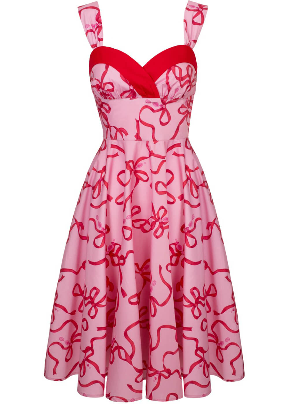 Hell Bunny Bownita 50's Swing Dress Pink - www.succubus.us Hell Bunny Bownita 50's Swing Dress Pink - www.succubus.us