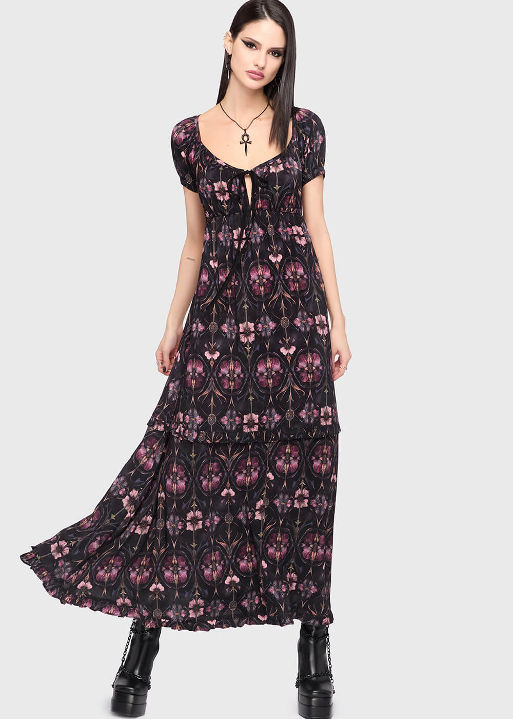 alter maxi dress Killstar - Gothic Maxi Dress - Chapel Blessing - XS to 4XL - for Women