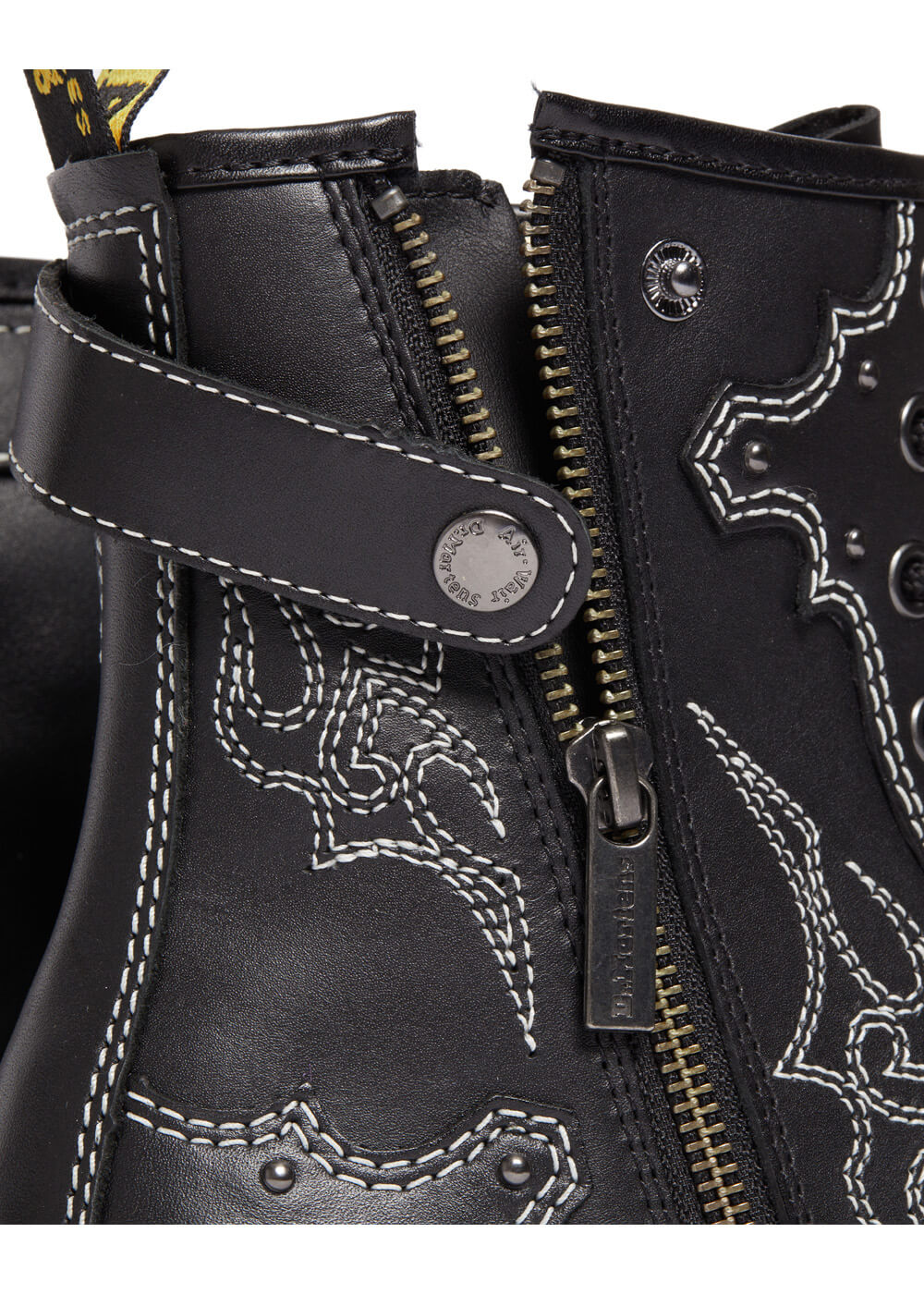 Dr. Martens 1460 Gothic Americana Wanama Leather Boots Black www.succubus.us