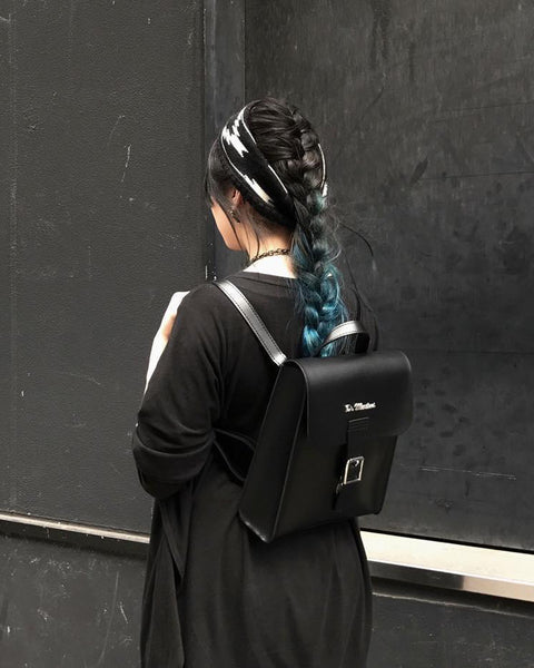 dr. martens kiev smooth leather backpack black+black Round Backpack, Black : Clothing, Shoes & Jewelry hardwearing leather Doc Martens Kiev Leather Backpack