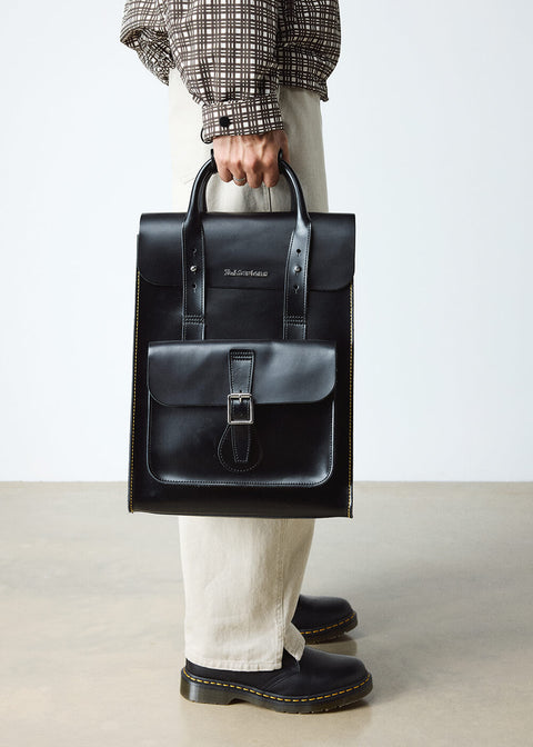 dr. martens kiev smooth leather backpack black+black The Who Small Black/Black Kiev/Smooth One Size Fashion a sturdy Dr. Martens Kiev Leather Heart
