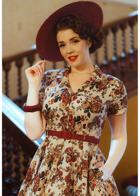 cream swing dress The Swing Dress Tallulah & Poppy