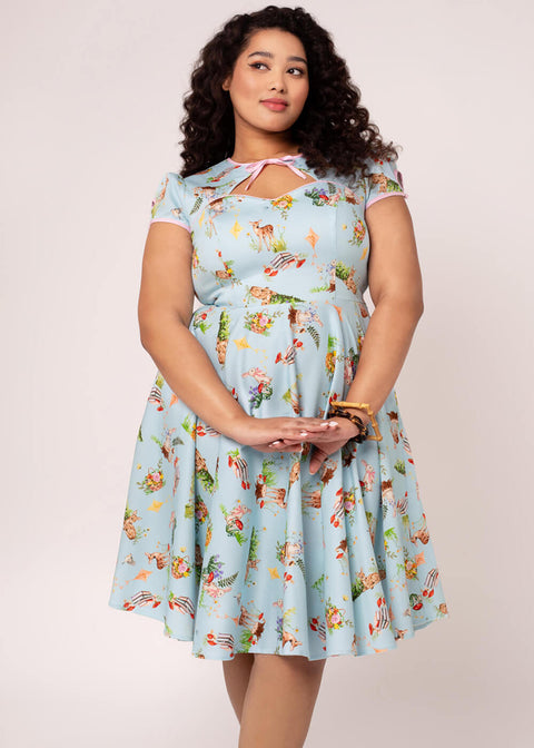hell bunny blue dress Hell Bunny Infinity 1950's Dress