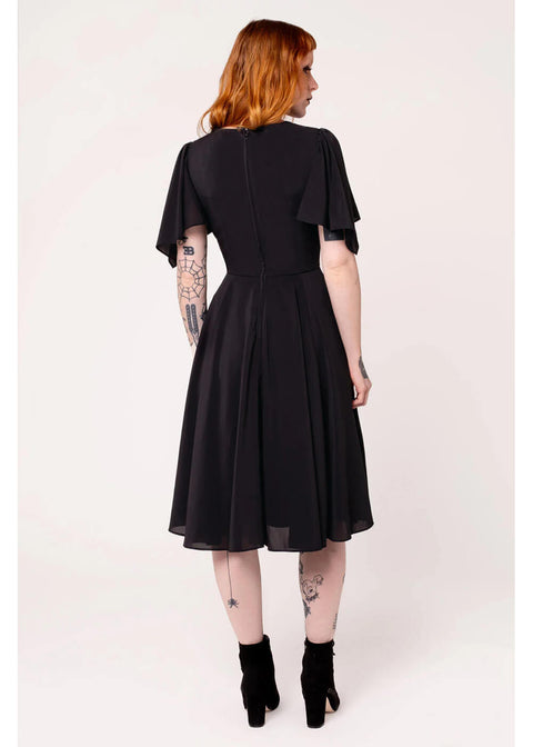 hell bunny chiffon dress Sianna Midi Dress Hell Bunny
