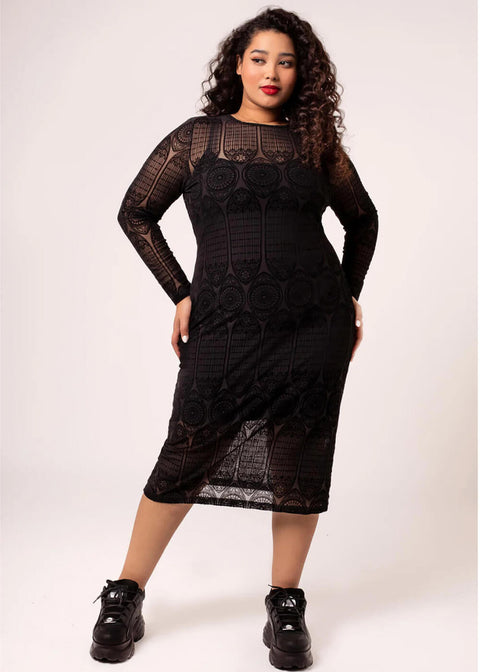 hell bunny black lace dress Rhea Black Lace Dress by Hell Bunny Lemonie Boutique