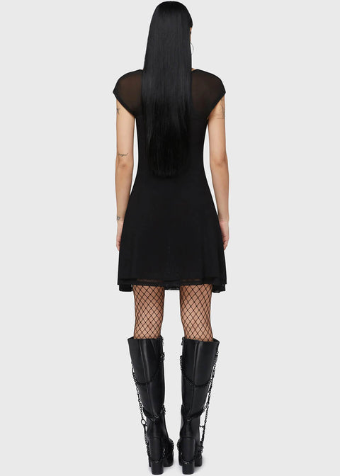 Killstar x Elvira Mistress Of The Dark Skater Dress Black - www.succubus.us Killstar x Elvira Mistress Of The Dark Skater Dress Black - www.succubus.us