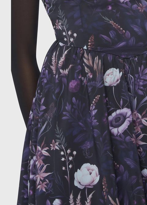 killstar purple dress Killstar - Midnight Moth Slip Black/Purple - Dress