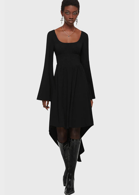 Killstar Kihilist Eye Of Eris Midi Dress Black