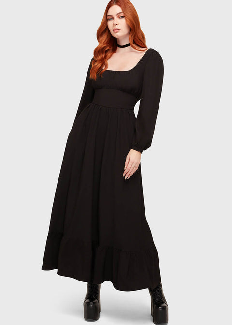 killstar long sleeve dress women's dress with long sleeves KILLSTAR - Prudence