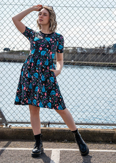 floral mesh t shirt dress Mimi Lace Floral Maxi Dress