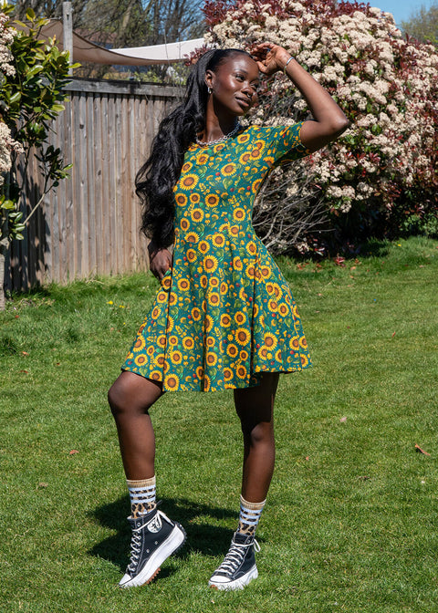 fit & flare spring dress Retro Fit & Flare Dress Sprinkles ModCloth