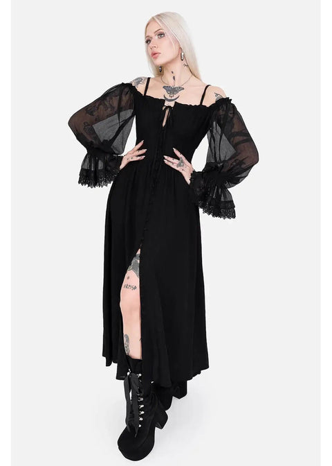 Restyle Night Calling Maxi Dress Black - www.succubus.us Restyle Night Calling Maxi Dress Black - www.succubus.us